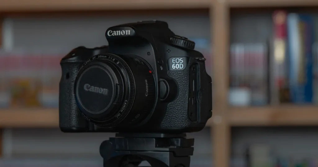 Canon 60D in 2026 on a tripod in my home studio in Japan